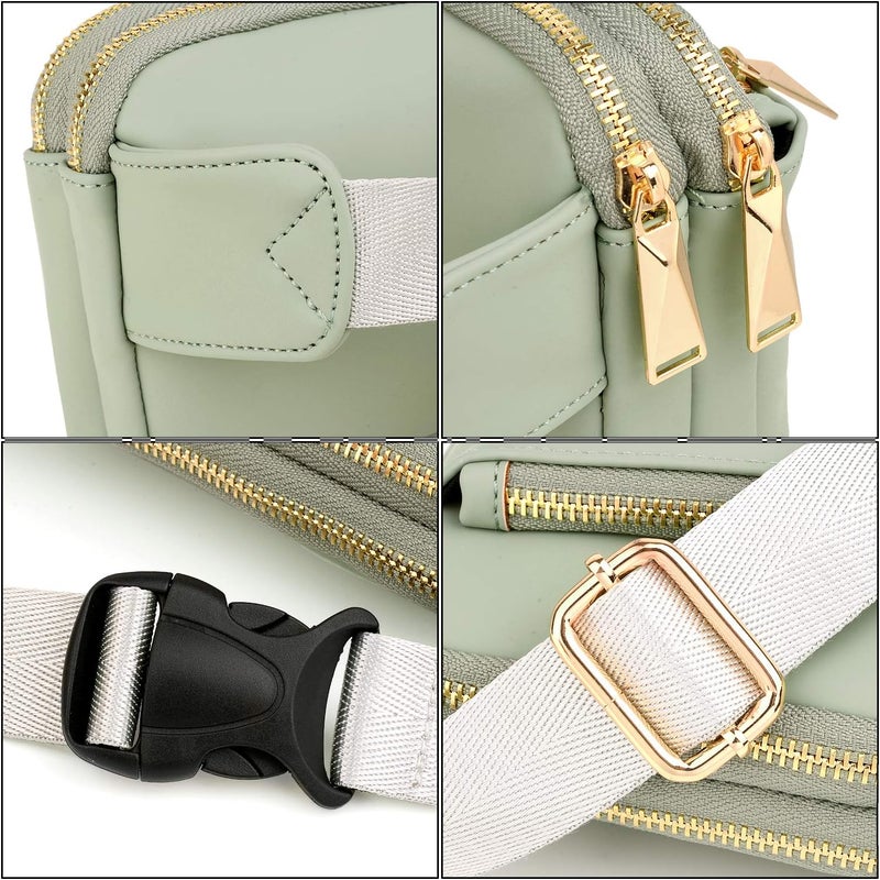 UTO Fanny Pack for Women Crossbody Trendy Fashion Belt Purse Chest Waist Hip Bumbag for Outdoor Shopping Travel Hiking - Image 4